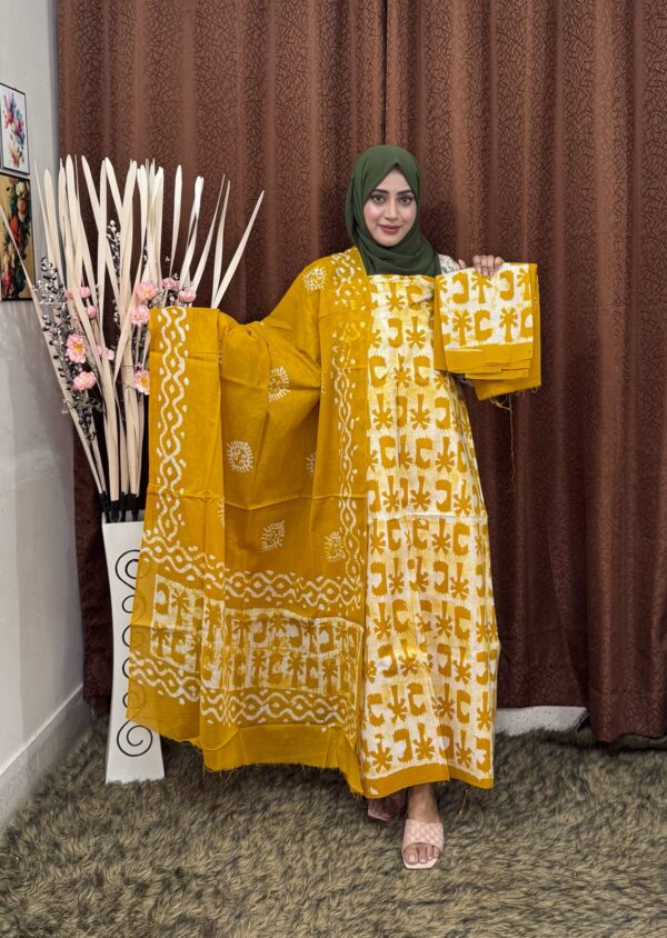 Unstitched Batik Three Piece